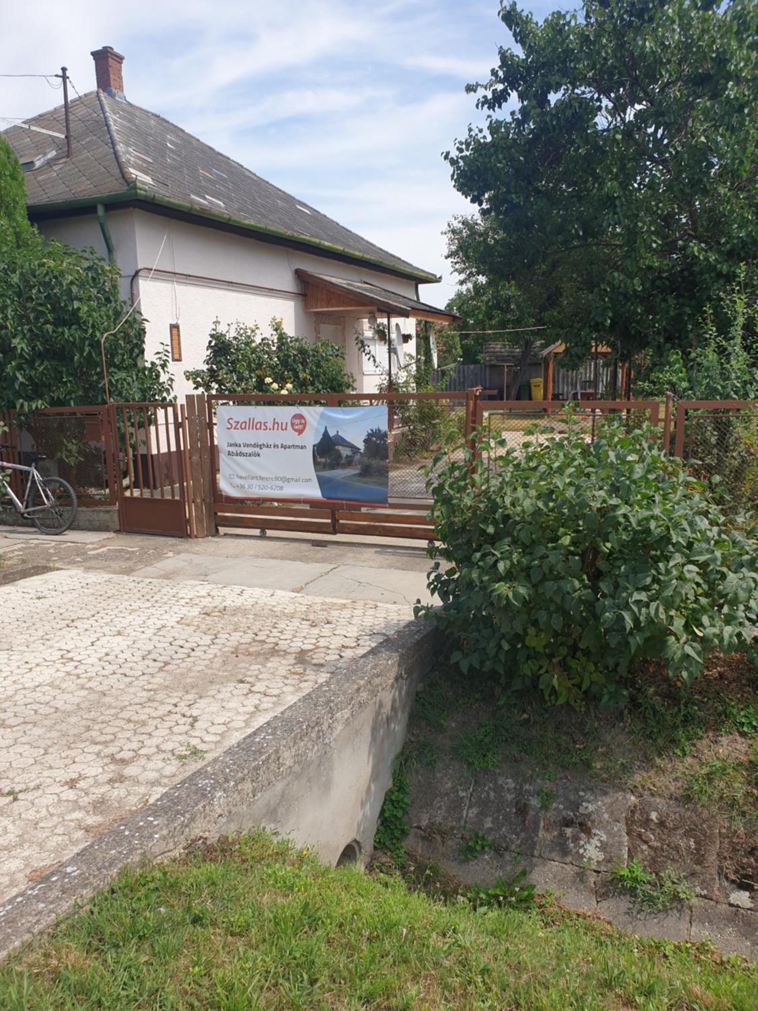 Janka Vendeghaz Es Apartman Abadszalok ภายนอก รูปภาพ